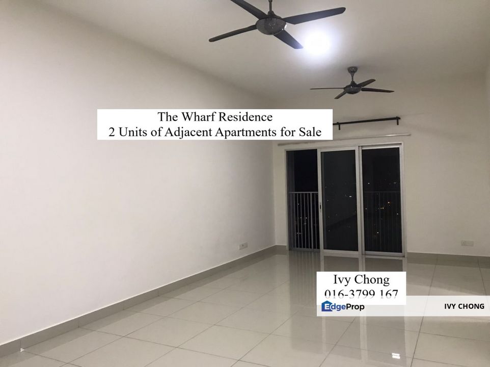 The Wharf Residence 2 Adjacent Units (2 Rooms 2 Car Parks Apartment) for Sale., Selangor, Puchong