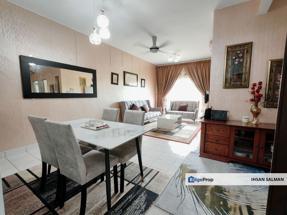 FULL FURNISHED FREEHOLD Pangsapuri Seroja Bukit Jelutong Seksyen U8 Shah Alam For Sale, Selangor, Shah Alam