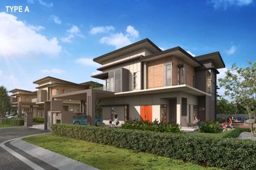 Bungalow type A, Uda Heights, phase 1c, mukim Pulai, bandar Uda Utama.