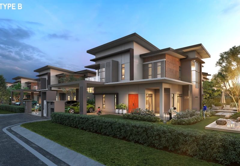 Bungalow type B, Uda Heights, phase 1c, mukim Pulai, bandar Uda Utama.