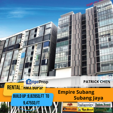 Empire Subang office for rent, direct access via Federal Highway Subang Jaya UOA Business Park, Selangor, Subang Jaya