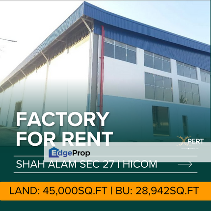 Warehouse for rent @ Shah Alam Section 26, Hicom Industrial park, Putra Height USJ, Selangor, Shah Alam