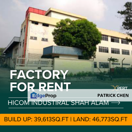 FREEHOLD Detached Factory @ Shah Alam Section 26 Hicom Industrial Park Shah Alam , Selangor, Shah Alam