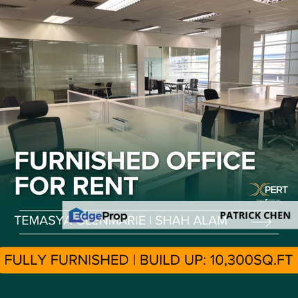 Fully Furnished Office for rent @ Glenmarie, Shah Alam U1, 10mins from Subang or Ara Damansara, Selangor, Shah Alam