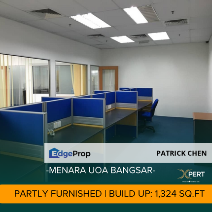 Partly Fitted Office for Rent @ Menara UOA Bangsar, Kuala Lumpur Midvalley, Kuala Lumpur, Bangsar