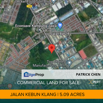 5.09 acres Commercial Land for Sale @ Jalan Kebun, Klang Shah Alam, Selangor, Shah Alam