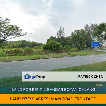 9 Acres Land for Rent @ Bandar Botanik, Klang, Selangor , Selangor, Klang