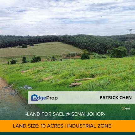 10 Acres Land for sales at Senai Industrial Park, Johor , Johor, Senai