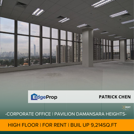 Full Floor Unit + KL Tower view - Grade A Office @ Pavilion Damansara Height, Pusat Bandar Damansara, Kuala Lumpur, Kuala Lumpur, Damansara Heights