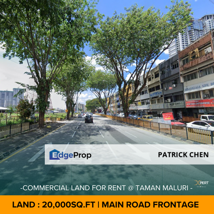 Main Road Commercial Land for rent @ Taman Maluri, Cheras, Kuala Lumpur , Kuala Lumpur, Cheras