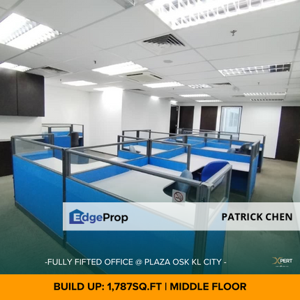 Fully Fitted Office, Plaza OSK, KL City Centre, Kuala Lumpur , Kuala Lumpur, KLCC