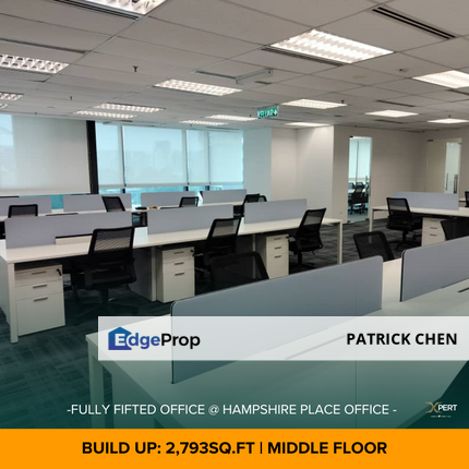 Hampshire Place Office for Rent, KLCC, KL City Kuala Lumpur Ampang Park MRT, Kuala Lumpur, KL City