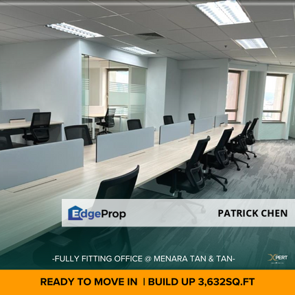 Fully Fitted office for Rent @ Menara Tan & Tan, KL City Centre, Kuala Lumpur, Kuala Lumpur, KLCC