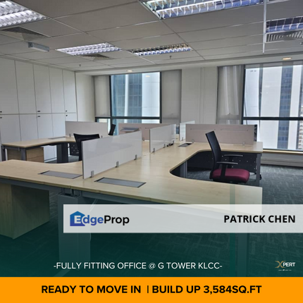 KLCC Fully Fitted MSC Office for rent @ G tower, KL City Centre, Kuala Lumpur, Kuala Lumpur, KLCC