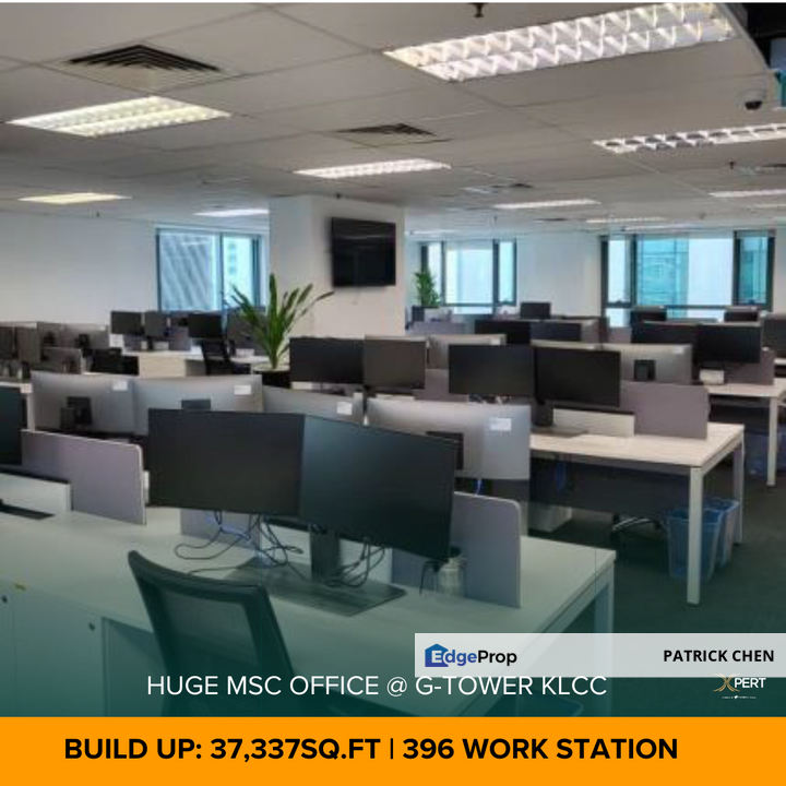395 Work Stations | Fully Fitted MSC Office for rent @ G tower, KL City Centre, Kuala Lumpur, Kuala Lumpur, KLCC