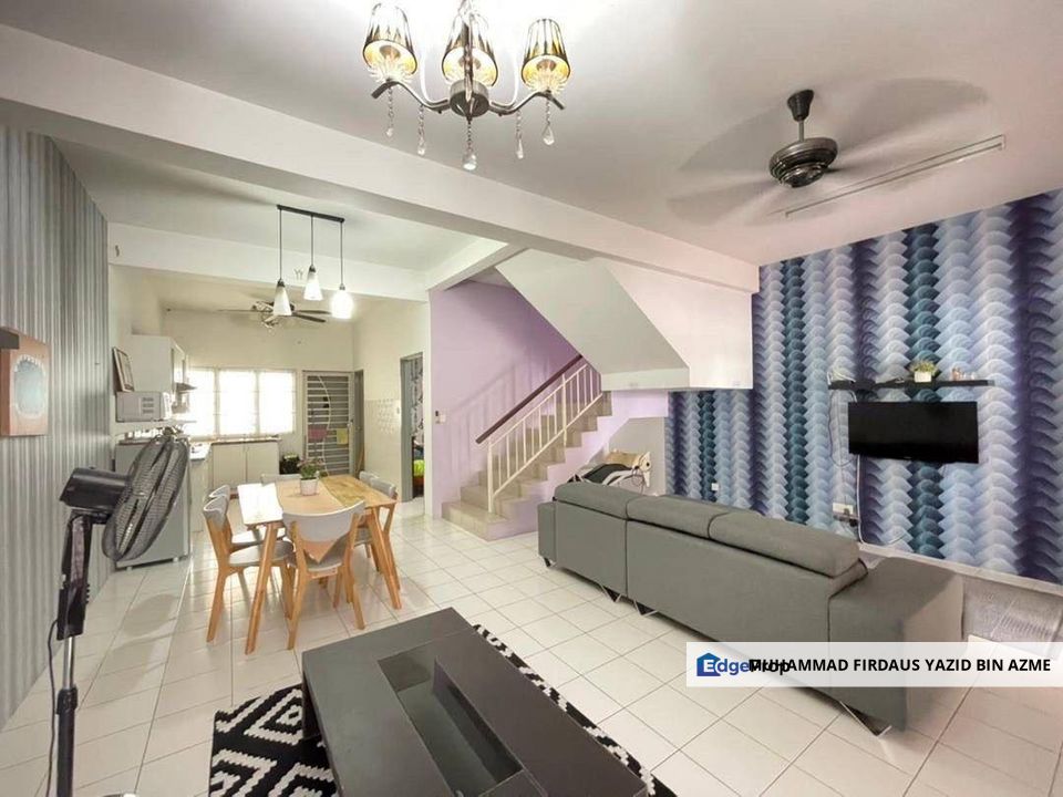 FACING OPEN + FULLY FURNISHED | Double Storey Terrace Aquila Taman Alam Sutera, Puncak Alam, Selangor, Bandar Puncak Alam