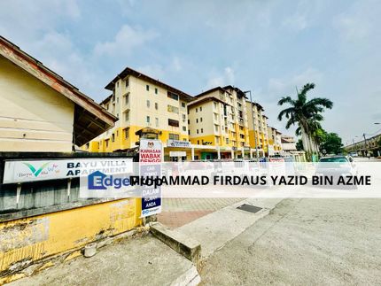 PALING MURAH LEVEL 1 | Bayu Villa Apartment Taman Bayu Perdana Klang, Selangor, Klang