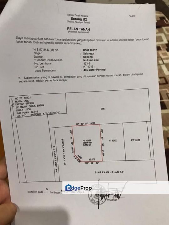 16 Lot Banglo Kg Labu Lanjut Sepang -Sebelah Pusat Pertanian, Selangor, Sepang