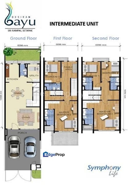 Desiran Bayu @ Setapak 3-Storey Terrace 20 x 82 sqft Gated & Guarded, Selangor, Ampang