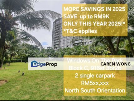 Windows on The Park 3br2b For Sale, Selangor, Cheras