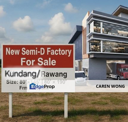 Invest or Own Use Best Value Entry Semi-D Factory , Selangor, Rawang