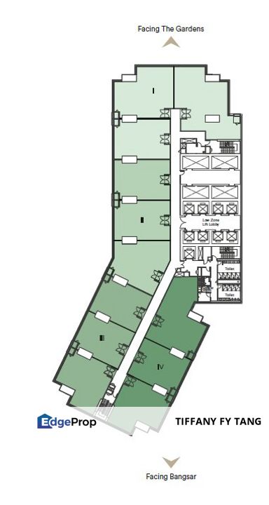 Green Township @ KL Eco City, The Aspire Office - (Grade A) next to LRT & Midvalley, Kuala Lumpur, Bangsar