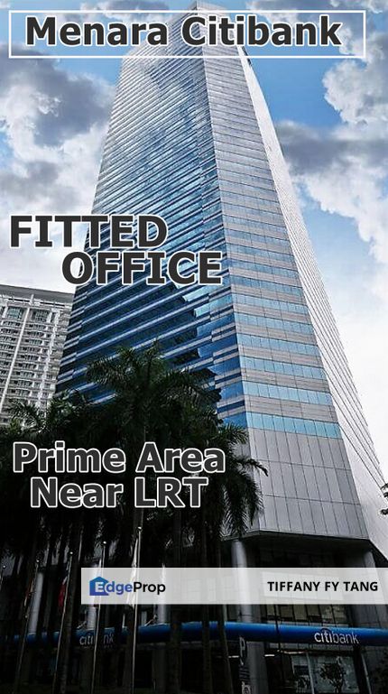 Green Building, Grade A, Prestigious Office at Menara Citibank,, Semi-Fitted Full Floor Unit,  Near LRT, Kuala Lumpur, KLCC