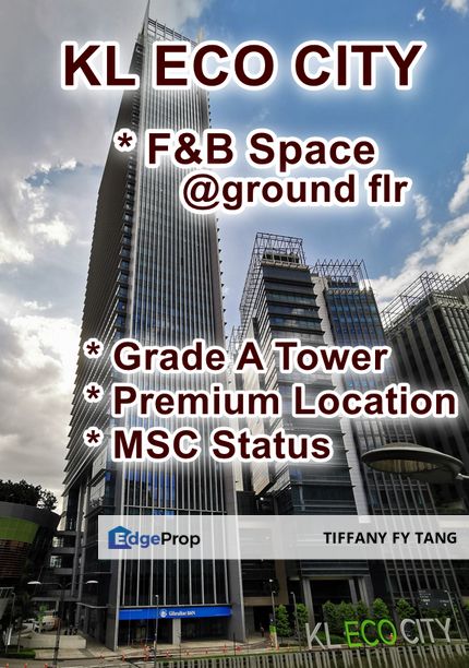 RETAIL SPACE, MERCU 2 @ KL ECO CITY, GRADE A TOWER, Kuala Lumpur, Bangsar