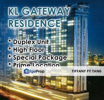 DUPLEX UNIT @KL GATEWAY, HIGH FLOOR, NEXT TO LRT, Kuala Lumpur, Bangsar South