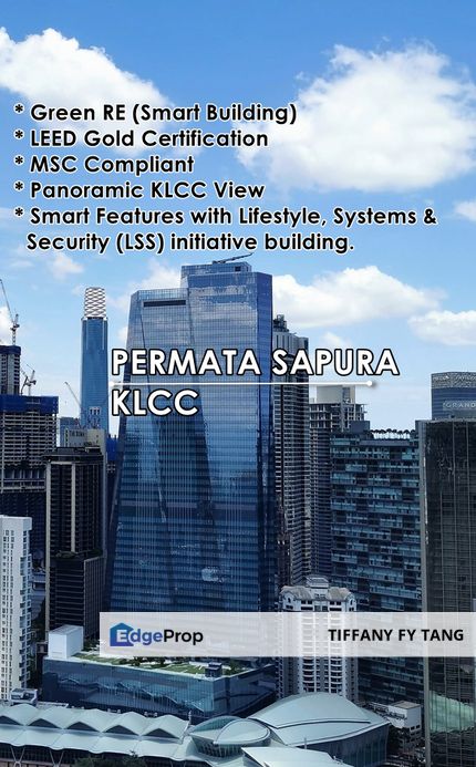 LAST OFFICE SPACE AVAILABLE!!  PERMATA SAPURA TOWER, Sustainable, Green Building, LEED Gold, wt Panoramic KLCC View, Kuala Lumpur, KLCC