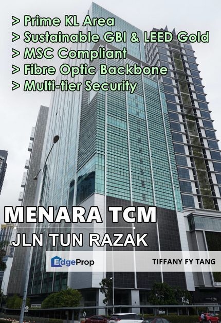 GREEN BUILDING- MENARA TCM - GBI & LEED GOLD CERTIFIED - MSC COMPLIANT - KLCC, Kuala Lumpur, KLCC