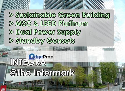 Sustainable, LEED Platinum, MSC, Column-Free Office Space @Integra The Intermark KLCC, Kuala Lumpur, KLCC