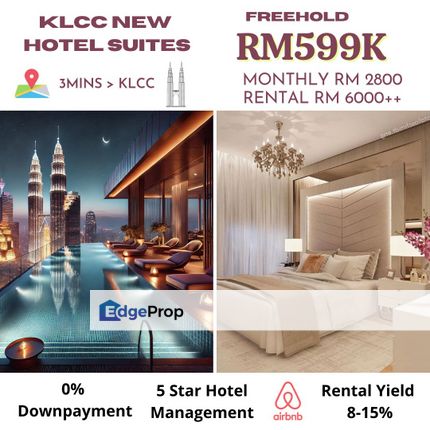 KLCC Premium Hotel Suite, 3mins to KLCC, 15% ROI, Kuala Lumpur, KLCC