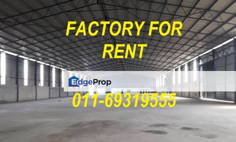 Jenjarom FACTORY FOR RENT Specialist Area with many unit available, Selangor, Jenjarom