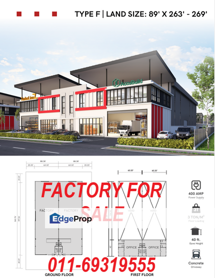 Jenjarom FACTORY FOR SALE Specialist Area with many unit available, Selangor, Jenjarom