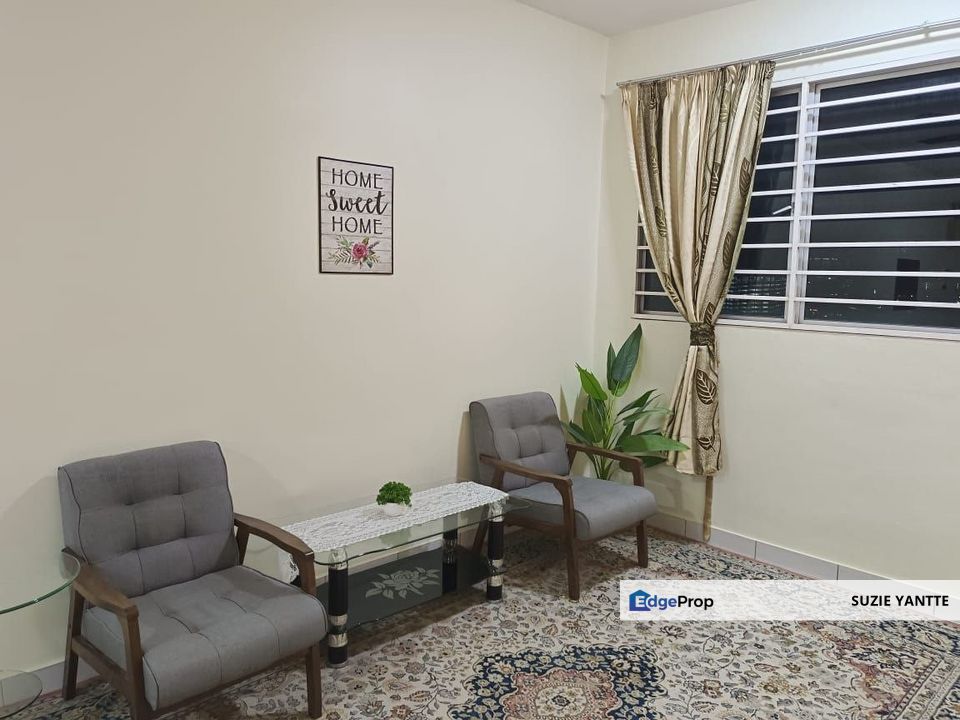 [CHEAPEST FULLY FURNISHED WITH 2 PARKING LOTS] AMARA BOULEVARD & SERVICE RESIDENCE NEAR TO KTM BATU CAVES, MRR2, DUKE, JALAN KUCHING, KARAK, KL CITY , Selangor, Batu Caves 