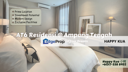 Ampang Tengah 6 Residensi (AT 6), Taman U-Thant , Embassy Row, 2,799sqft for Sale, Kuala Lumpur, Taman U-Thant