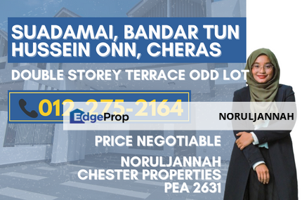 Suadamai, Bandar Tun Hussein Onn,Cheras (Landed) Cheras Selangor Double Storey Terrace Odd Lot, Selangor, Cheras