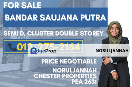 Bandar Saujana Putra, Kuala Langat,SEMI-D Cluster 2 storey house SP9,, Selangor, Kuala Langat