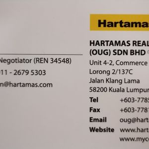 Real Estate Agent: Jo Tan From HARTAMAS REAL ESTATE (OUG ...