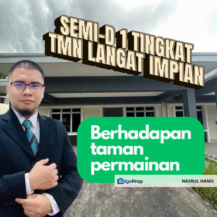 [Depan Taman Permainan] Semi-D 1 Tingkat Taman Langat Impian, Banting, Selangor, Kuala Langat