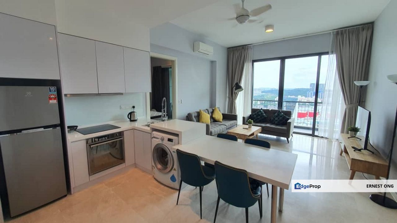 Vogue Suites One KL Eco City 1 Bedroom 1 Study Balcony Unit For RENT, Kuala Lumpur, Bangsar