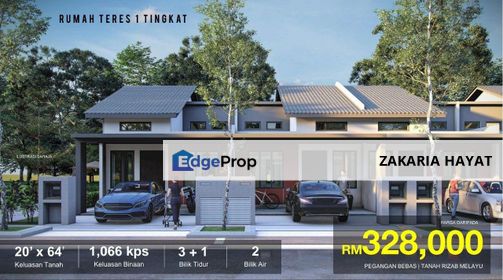 RUMAH TERES 1-TINGKAT TAMAN TAN SRI MUHAMMAD TAIB 2, PULAU INDAH, Selangor, Port Klang