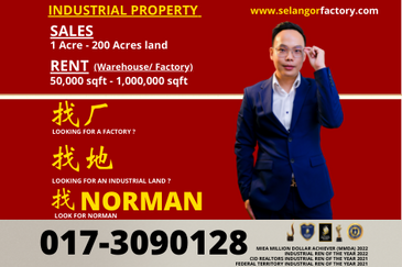 100 acres Heavy Industrial Land for Sale in Port Klang, Klang valley, Klang, Selangor