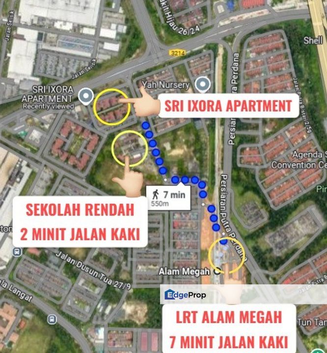 [NEGO] APARTMENT SRI IXORA (NEAR LRT ALAM MEGAH), Selangor, Shah Alam