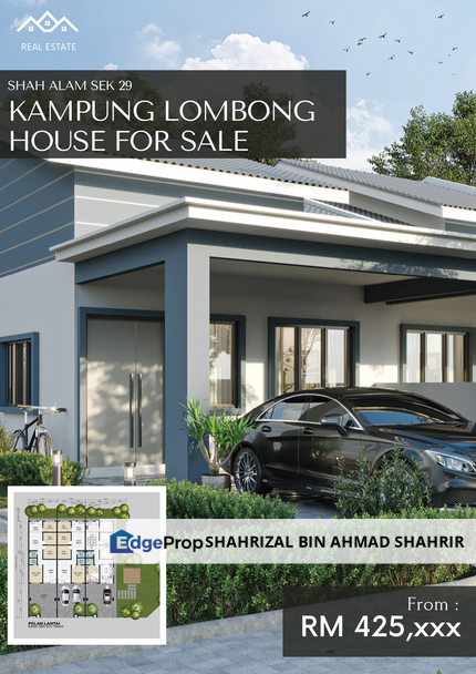 Single Storey Kampung Lombong Timah 3 Seksyen 29, Shah Alam, Selangor, Shah Alam