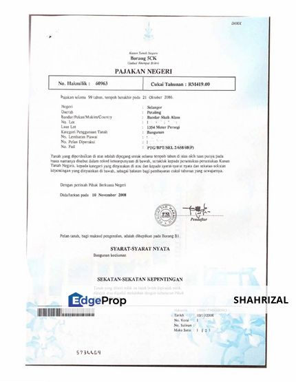 BUNGALOW LOT FOR SALE SEK 9 SHAH ALAM, Selangor, Shah Alam
