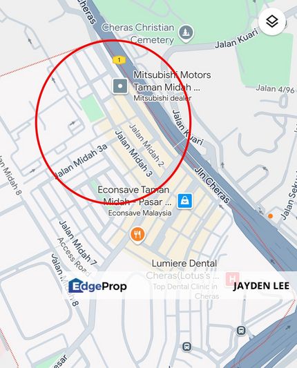 Very Near To MRT Station Taman Midah Cheras K.L 2 Sty Shoplot For Sale, Kuala Lumpur, Cheras
