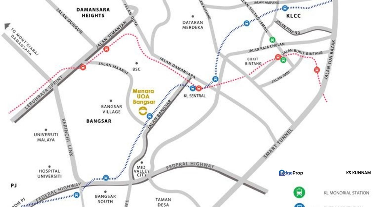 Menara UOA Bangsar Office for Rent , Kuala Lumpur, Bangsar