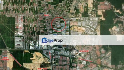 6 acres adjoining industrial land in Meru Klang for sale, Selangor, Kapar 